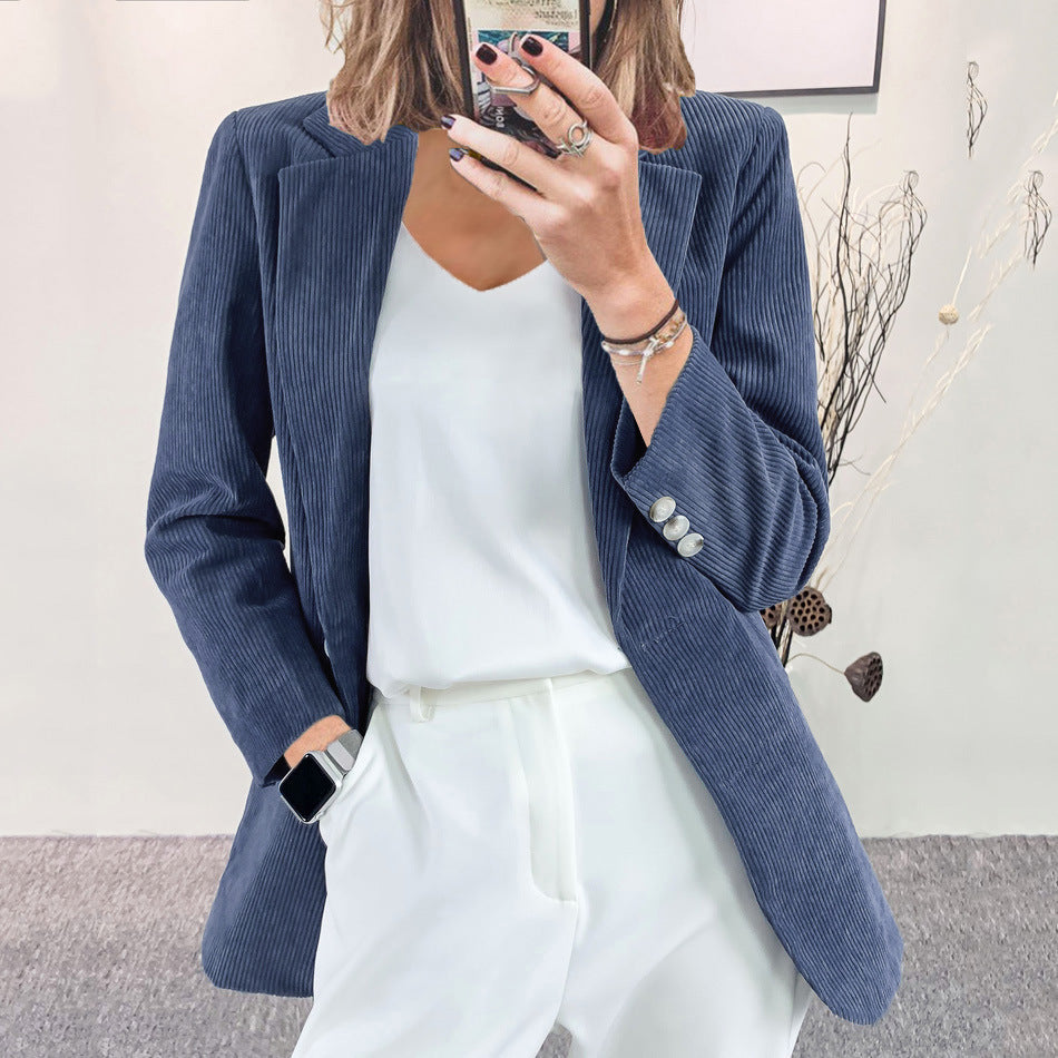 Ella | Elegant & Timeless Women's Corduroy Blazer 4