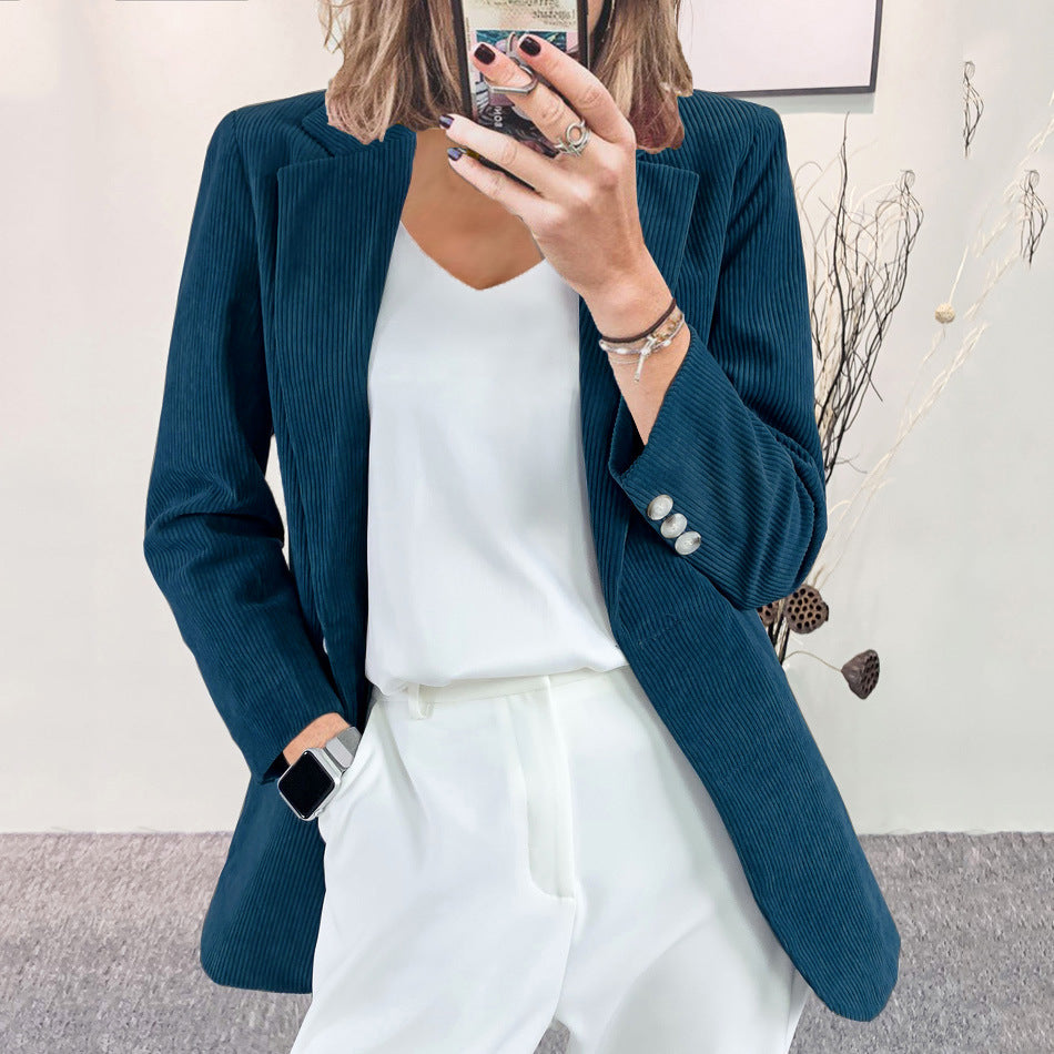 Ella | Elegant & Timeless Women's Corduroy Blazer 6