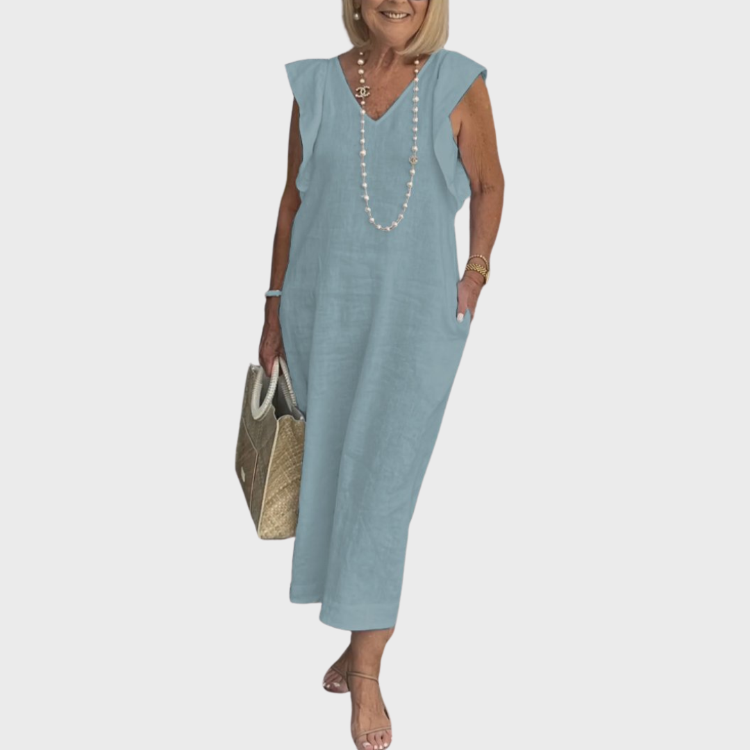 Elsie | Elegant & Comfortable Women's Sleeveless Maxi Dress 11