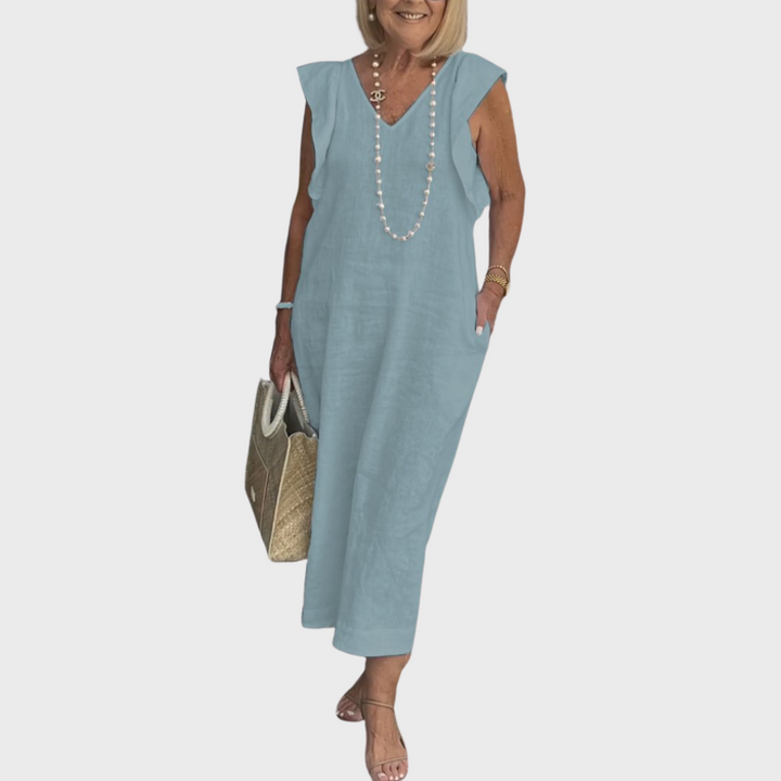 Elsie | Elegant & Comfortable Women's Sleeveless Maxi Dress 11