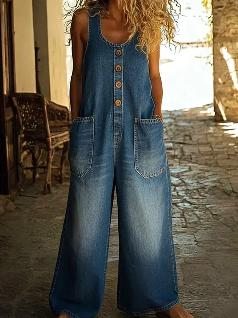 Elysia | Jumpsuit Women Vintage Sleeveless Casual Relaxed Fit 1
