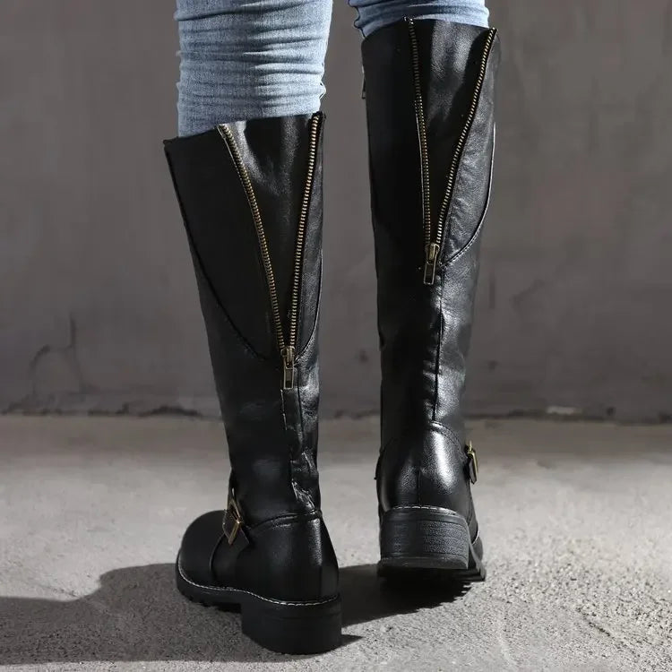 Elysia | Women's Knee High Boots – Elegant, Comfortable & Black 1