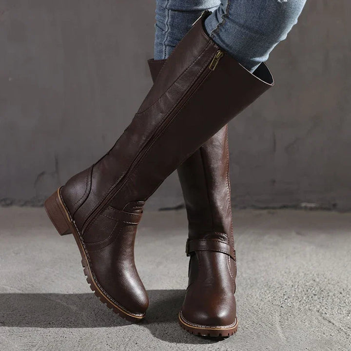Elysia | Women's Knee High Boots – Elegant, Comfortable & Black 2