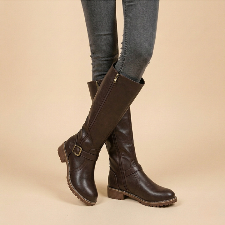 Elysia | Women's Knee High Boots – Elegant, Comfortable & Black 4