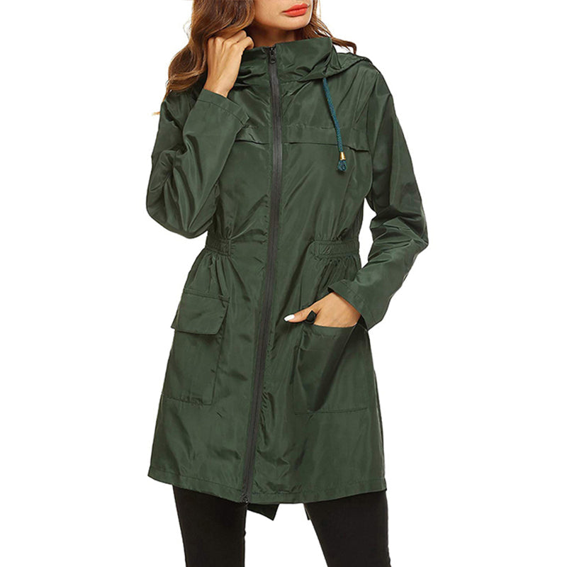 Emilia | Women's Rain Jacket Lightweight Water-Repellent Tailored Fit Elegant Casual 3