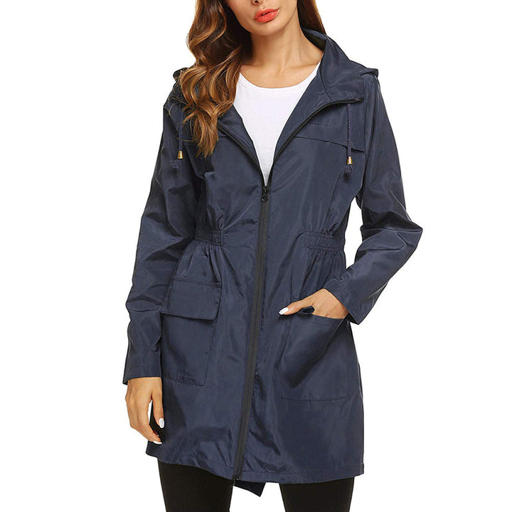 Emilia | Women's Rain Jacket Lightweight Water-Repellent Tailored Fit Elegant Casual 4