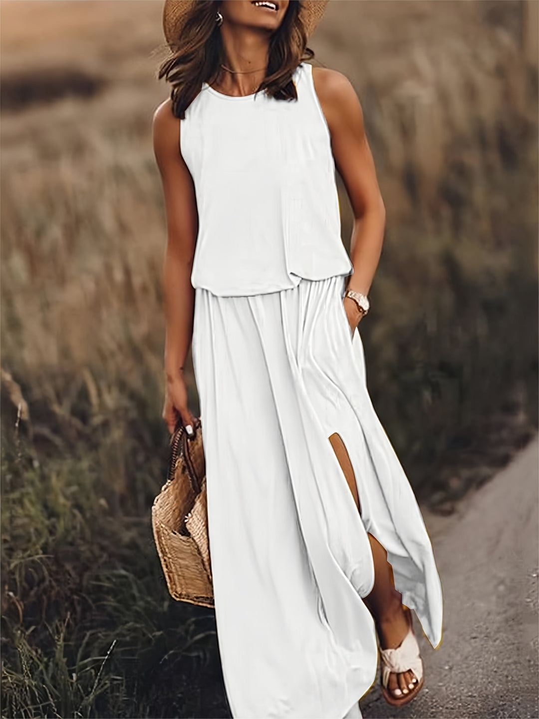 Emily | Elegant And Airy Blouson Maxi Dress 4