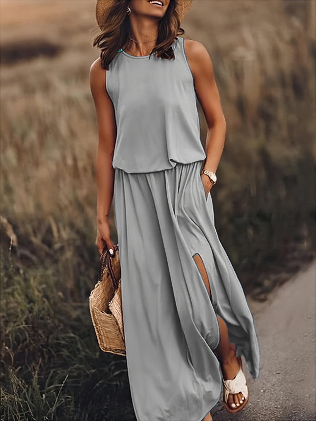 Emily | Elegant And Airy Blouson Maxi Dress 5