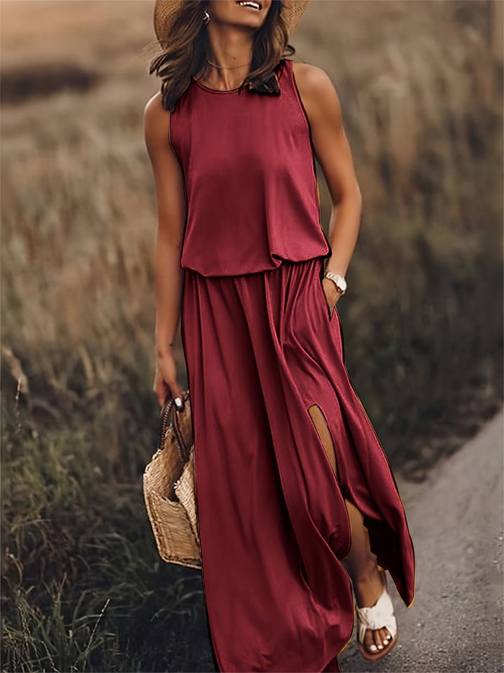 Emily | Elegant And Airy Blouson Maxi Dress 7