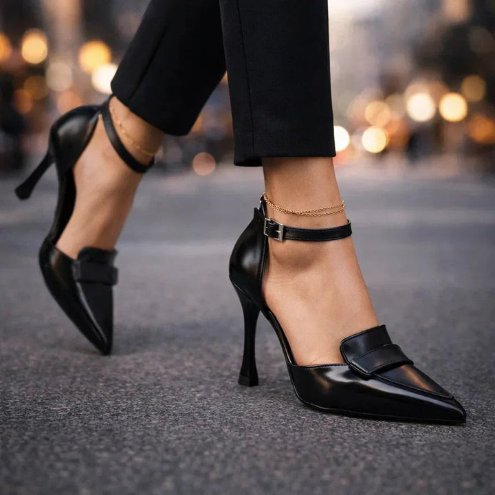 Emily | Elegant Ankle Strap Pointed-Toe Heels 2