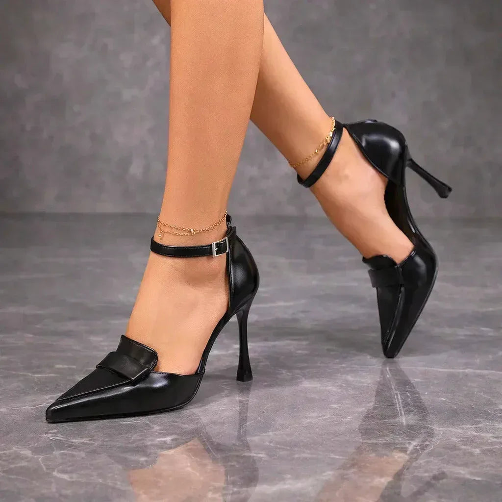Emily | Elegant Ankle Strap Pointed-Toe Heels 3