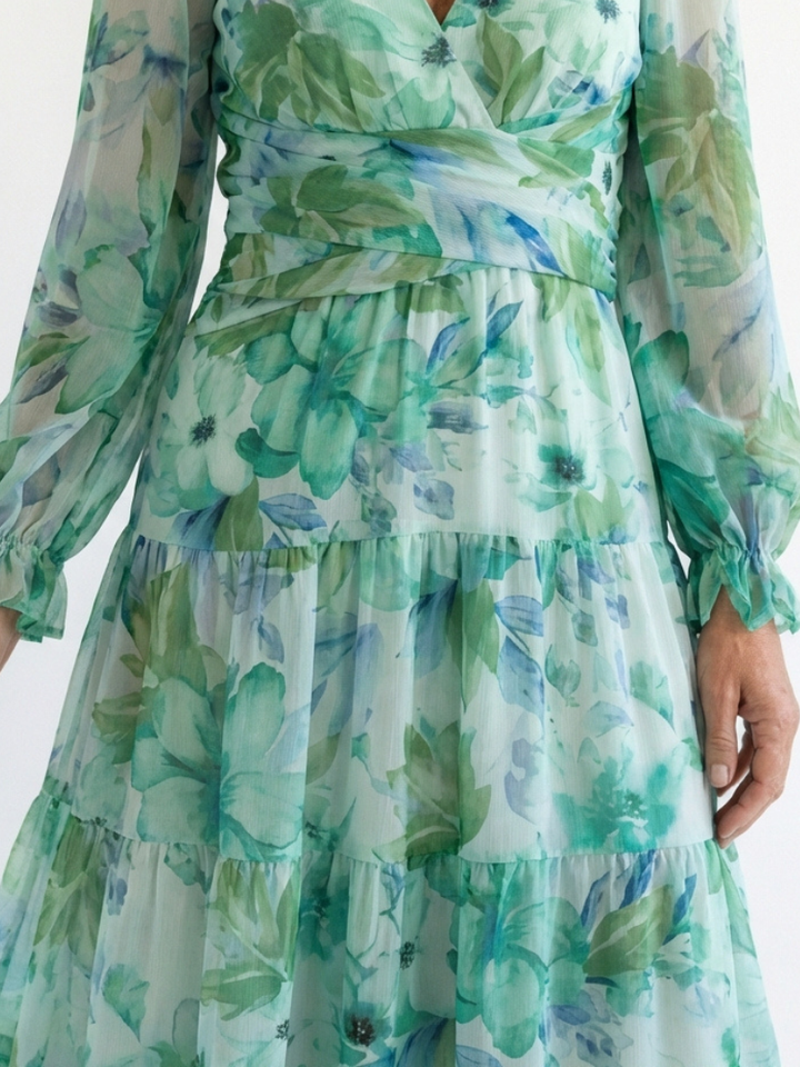 Emily | Elegant Floral Maxi Dress for Graceful Summer Style 1