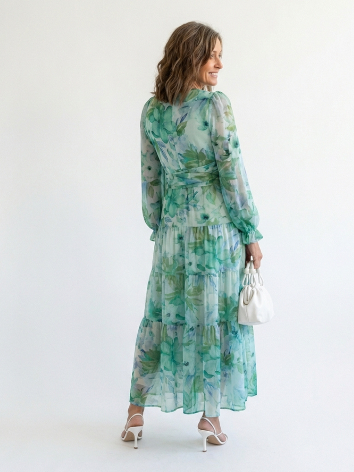 Emily | Elegant Floral Maxi Dress for Graceful Summer Style 3