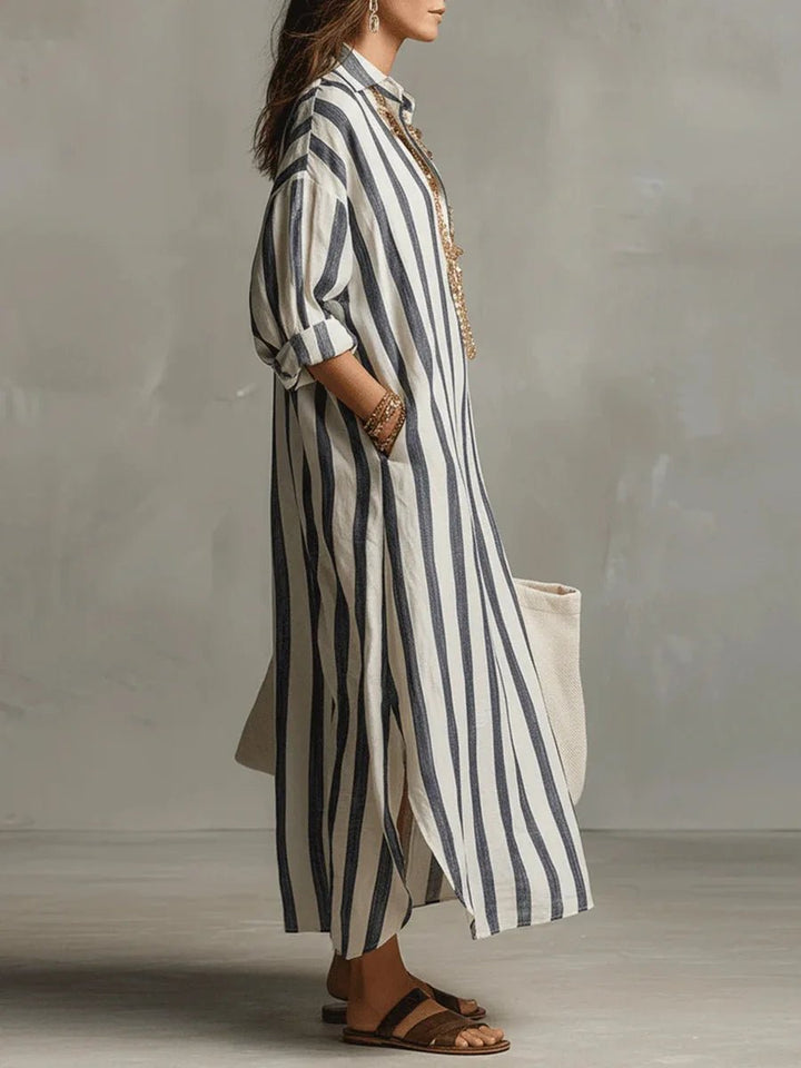 Emma | Effortless And Elegant Linen Shirt Dress 1