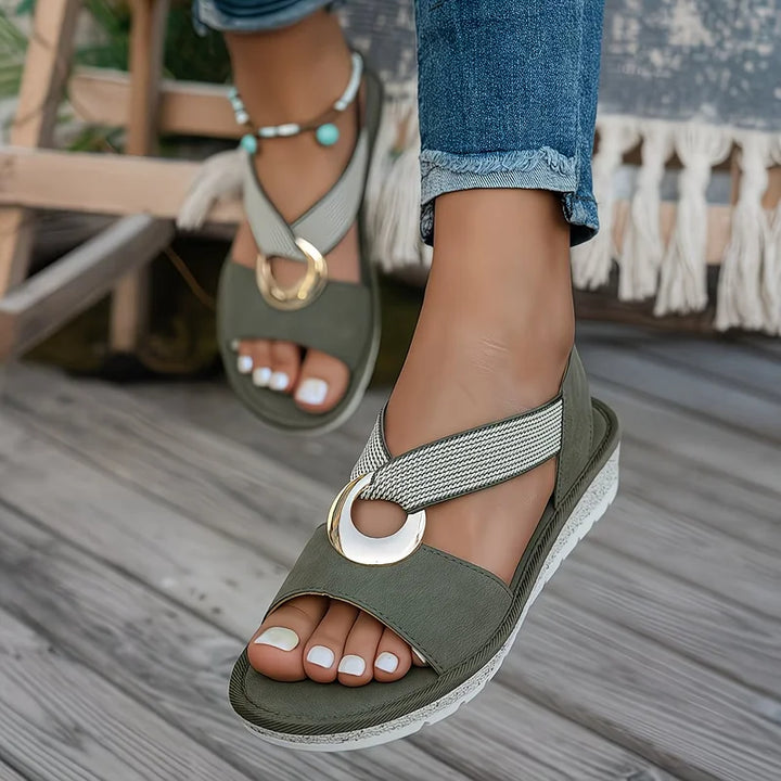 Emma | Lightweight & Stylish Flat Sandals 4