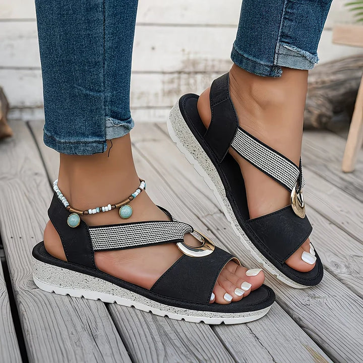 Emma | Lightweight & Stylish Flat Sandals 6