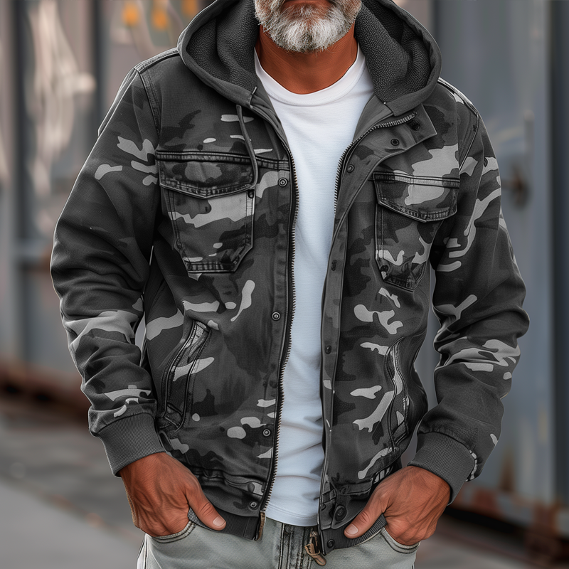 Ethan | Comfortable and rugged camouflage cargo jacket 4