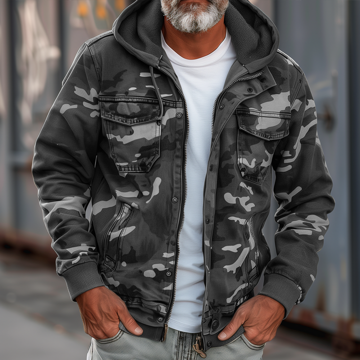 Ethan | Comfortable and rugged camouflage cargo jacket 4