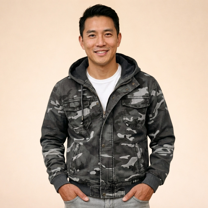 Ethan | Comfortable and rugged camouflage cargo jacket 6