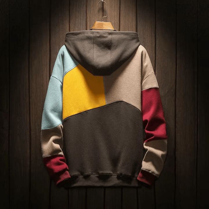 Ethan | Modern Color-Block Oversized Hoodie for Men 2