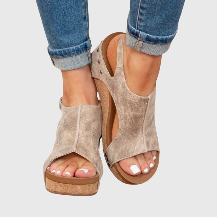 Evelyn | Elegant Orthopedic Comfort Wedge Sandals 1