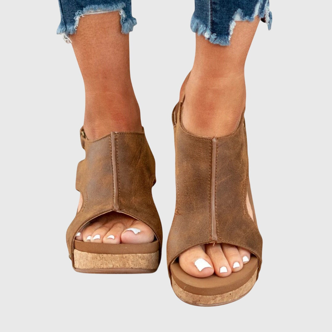 Evelyn | Elegant Orthopedic Comfort Wedge Sandals 8