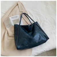 Scarlett | Retro Large-Capacity PU Leather Shoulder Tote Bag