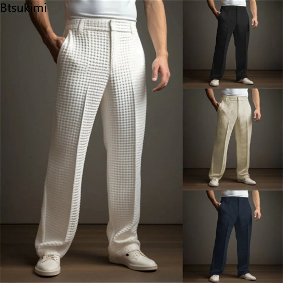 Finn | Premium Waffle Texture Relaxed Trousers 1
