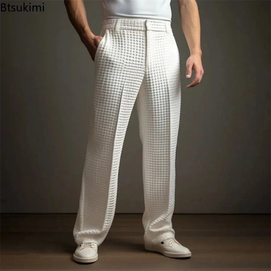 Finn | Premium Waffle Texture Relaxed Trousers 3