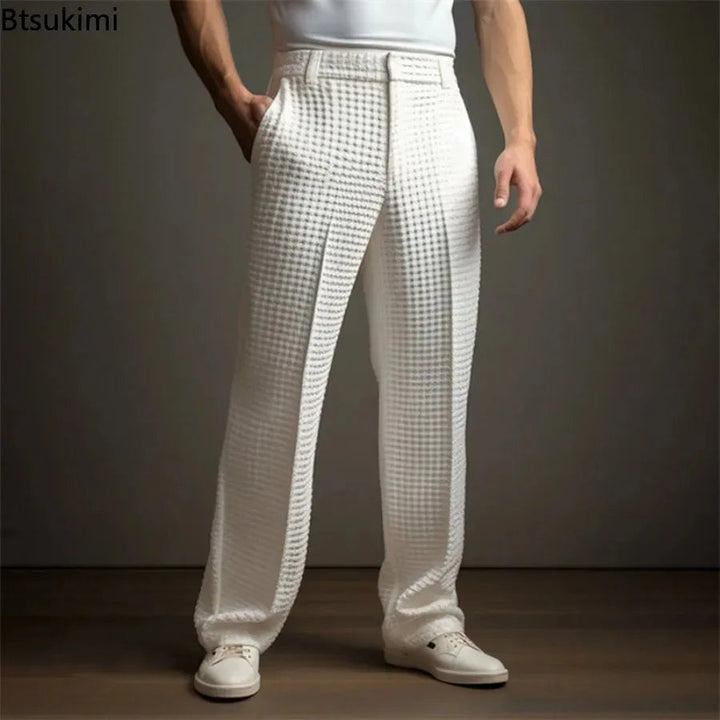 Finn | Premium Waffle Texture Relaxed Trousers 3