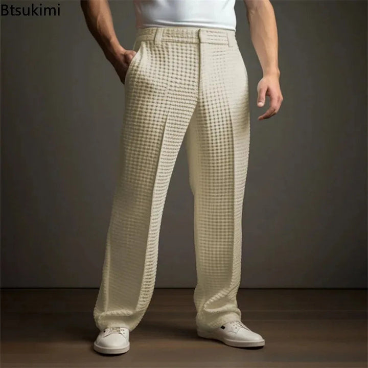 Finn | Premium Waffle Texture Relaxed Trousers 5
