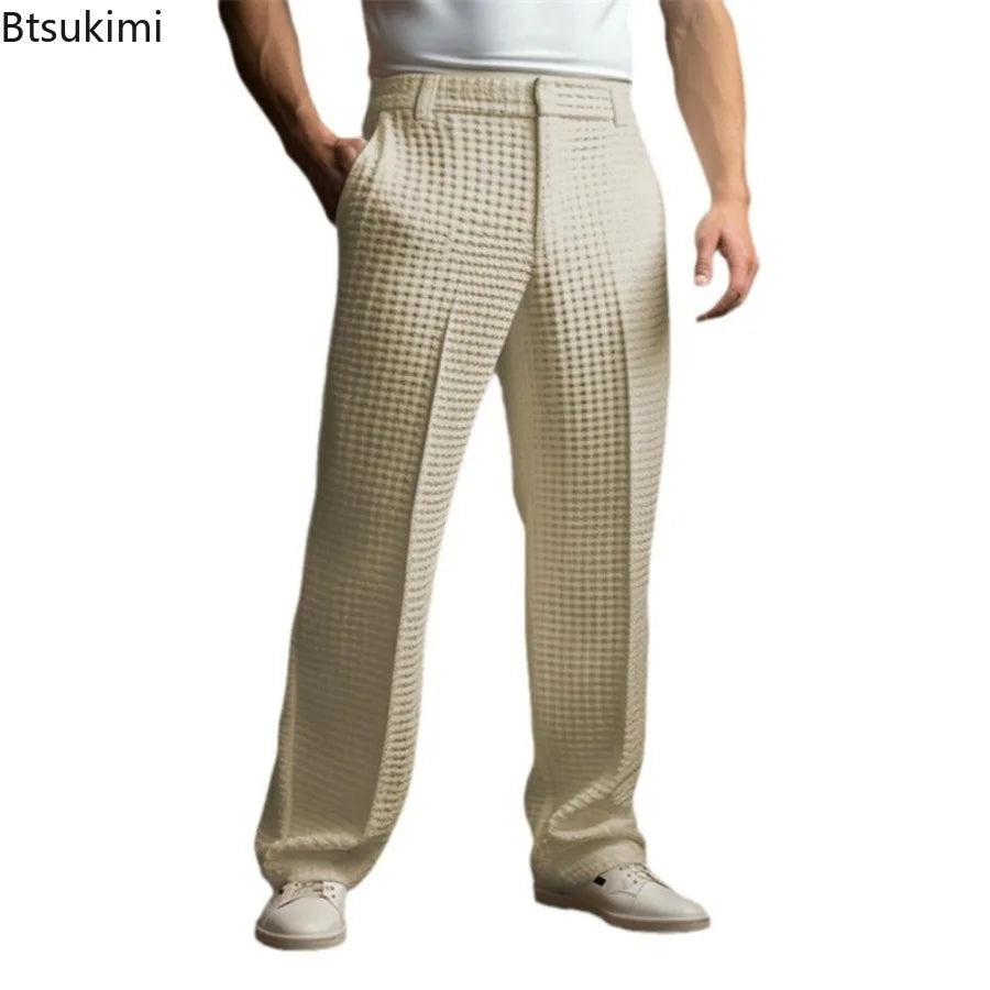 Finn | Premium Waffle Texture Relaxed Trousers 6