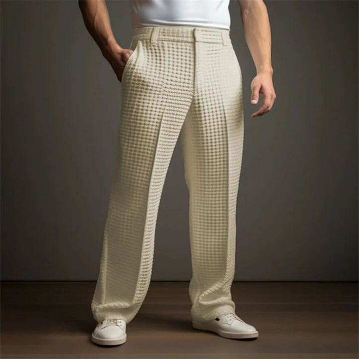 Finn | Premium Waffle Texture Relaxed Trousers 7