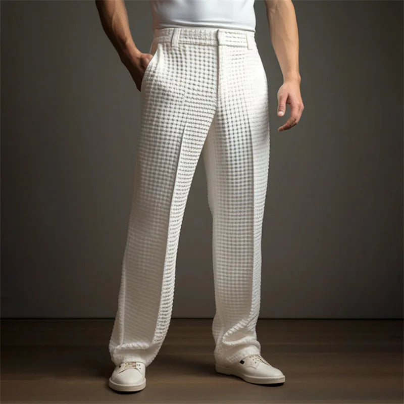 Finn | Premium Waffle Texture Relaxed Trousers 8
