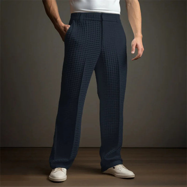 Finn | Premium Waffle Texture Relaxed Trousers 9