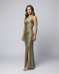 Auristelle | Elegante abito da sera in raso per donna