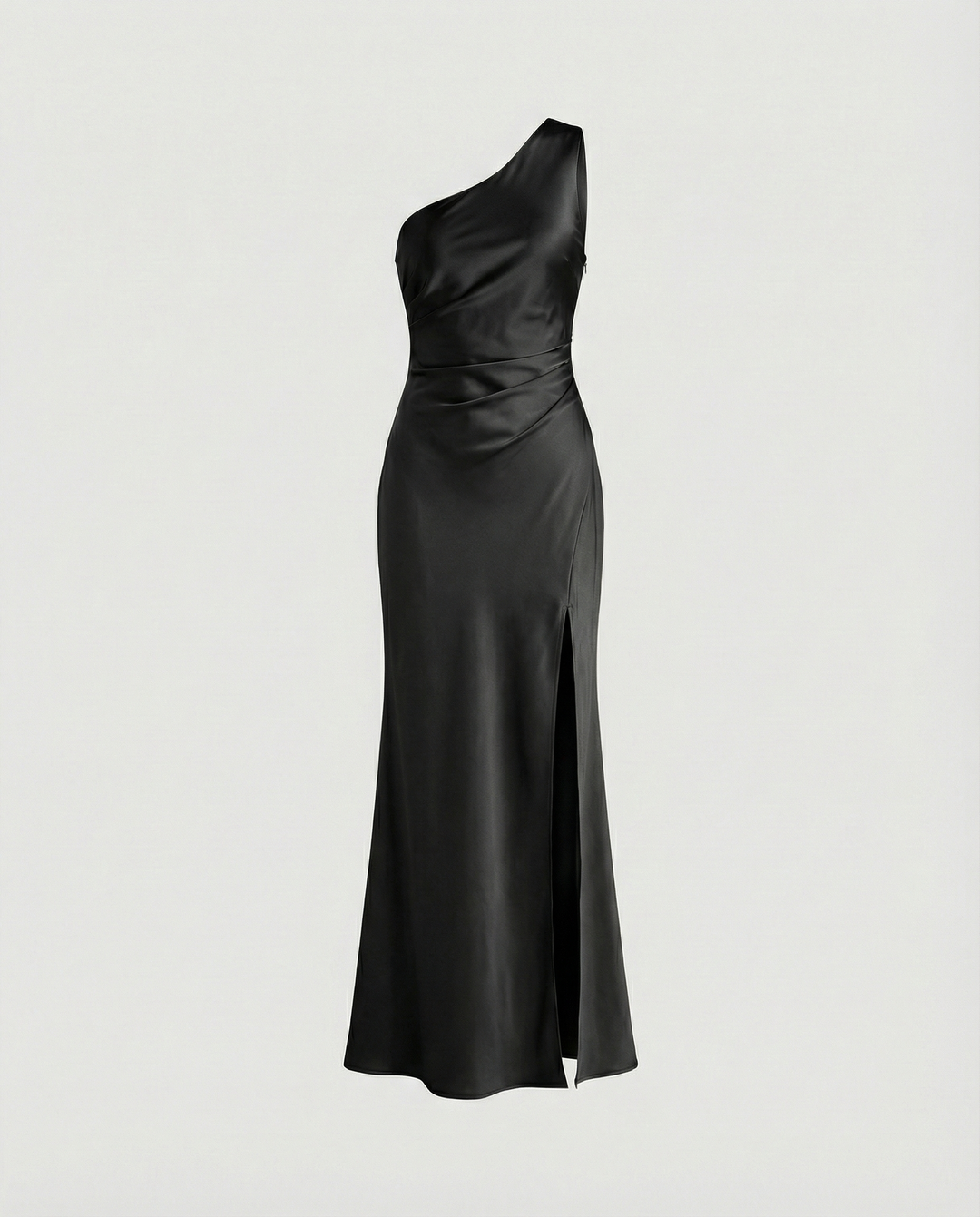 Florence | Elegant One-Shoulder Satin Evening Dress 7
