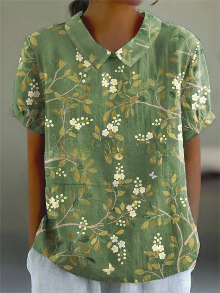 Florien | Long-sleeved blouse with vintage floral print 5