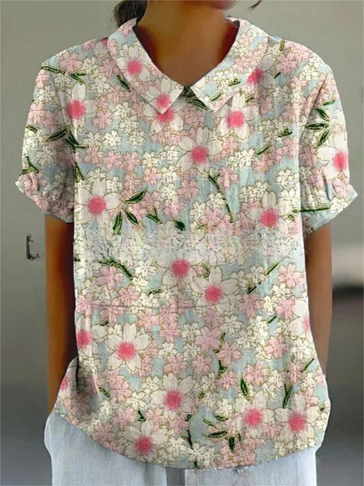 Florien | Long-sleeved blouse with vintage floral print 6