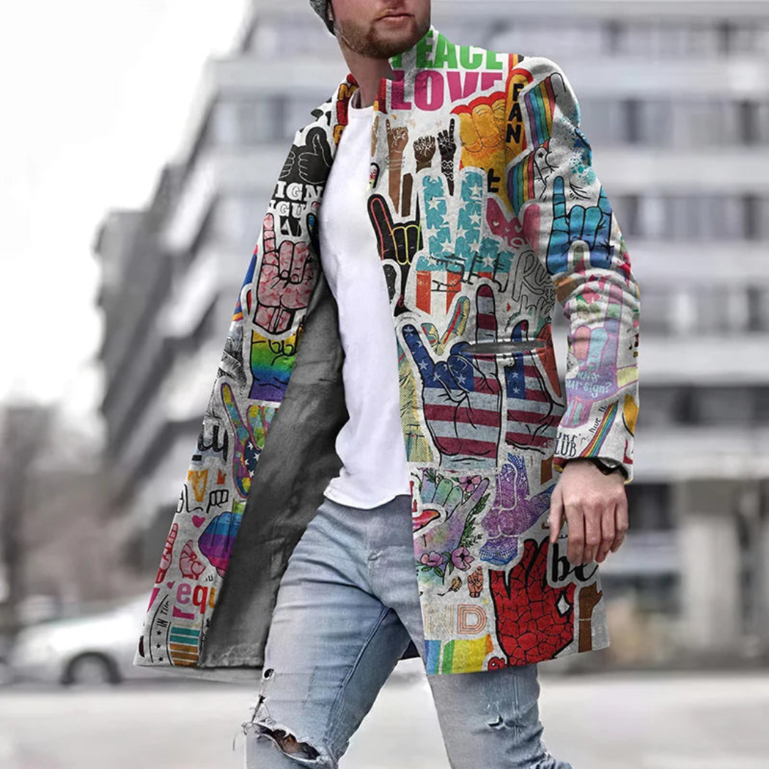 Franco | Versatile jacket with graphic design 0