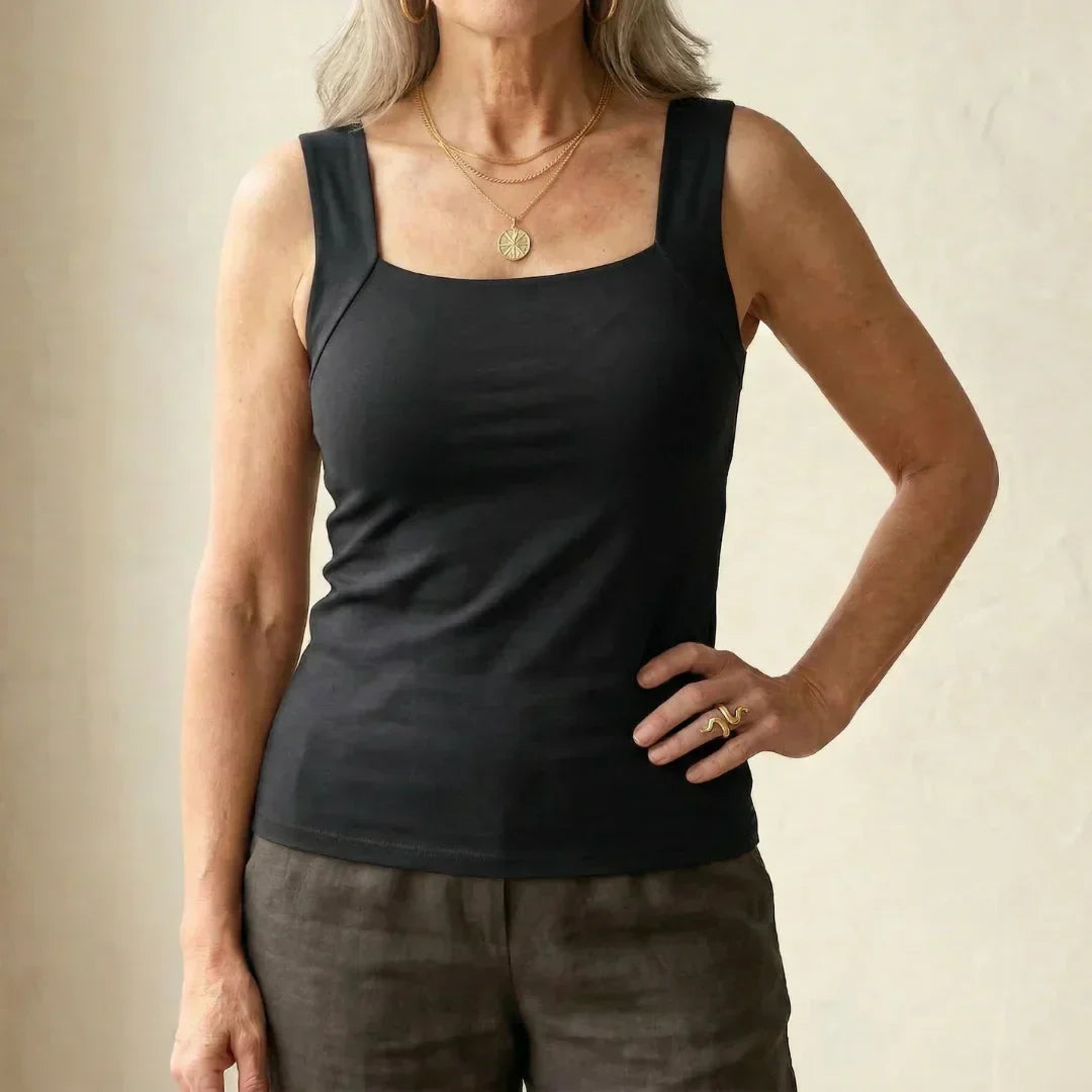 Freya | Comfortable And Supportive Square-Neck Tank Top 0
