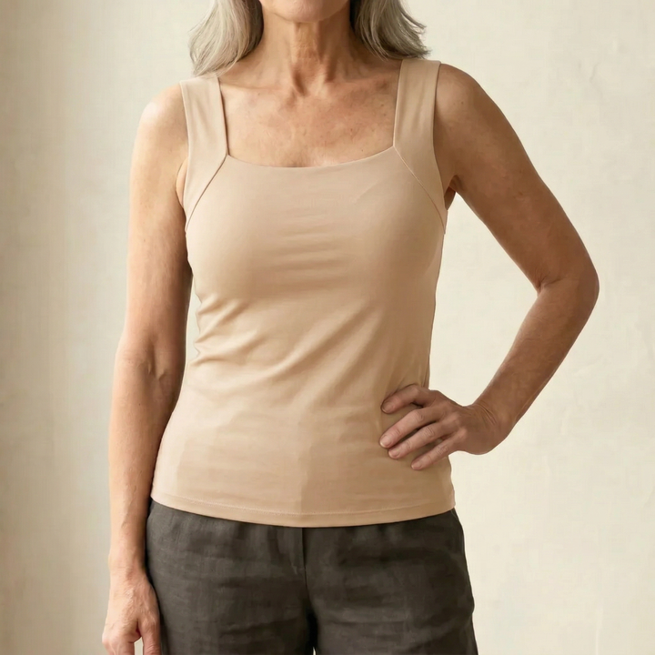 Freya | Comfortable And Supportive Square-Neck Tank Top 1