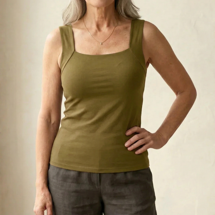Freya | Comfortable And Supportive Square-Neck Tank Top 3