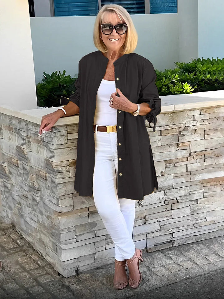Freya | Elegant and Breathable Longline Tunic Tops 3