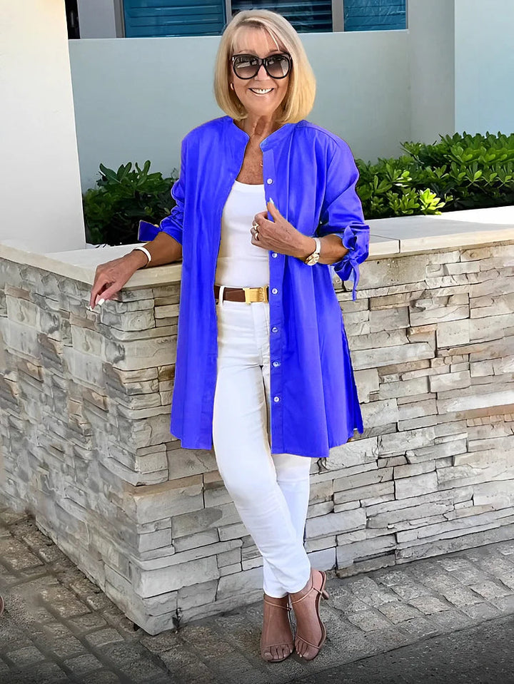 Freya | Elegant and Breathable Longline Tunic Tops 4