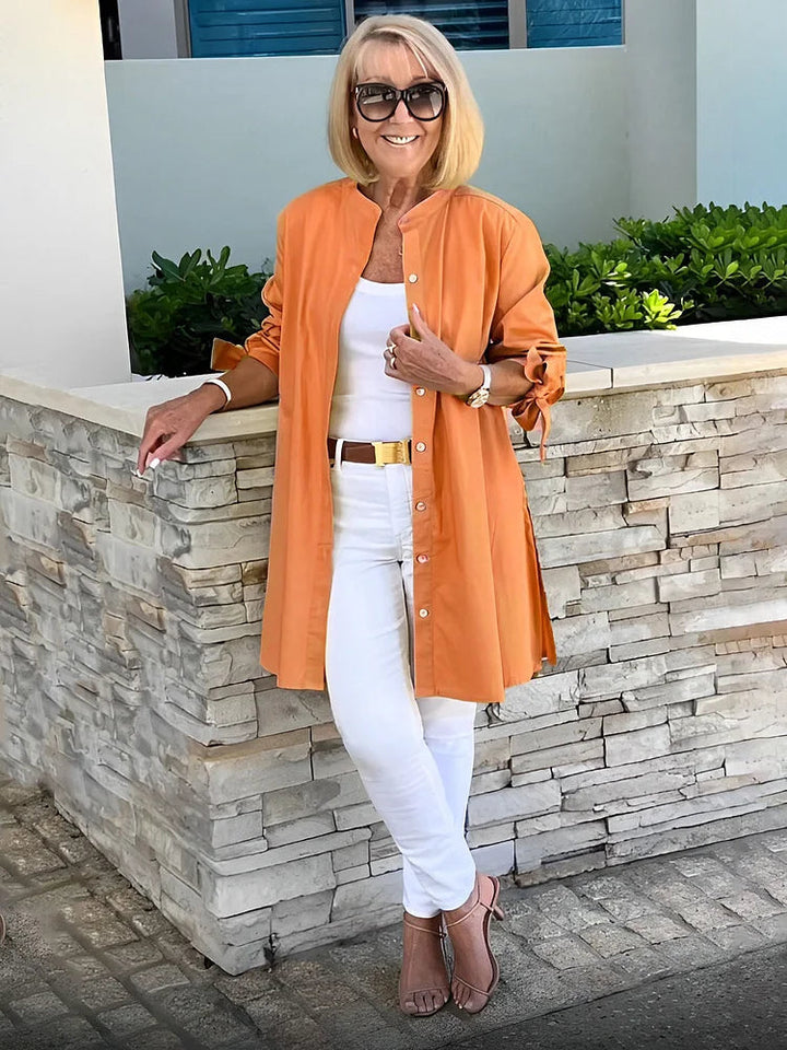 Freya | Elegant and Breathable Longline Tunic Tops 5