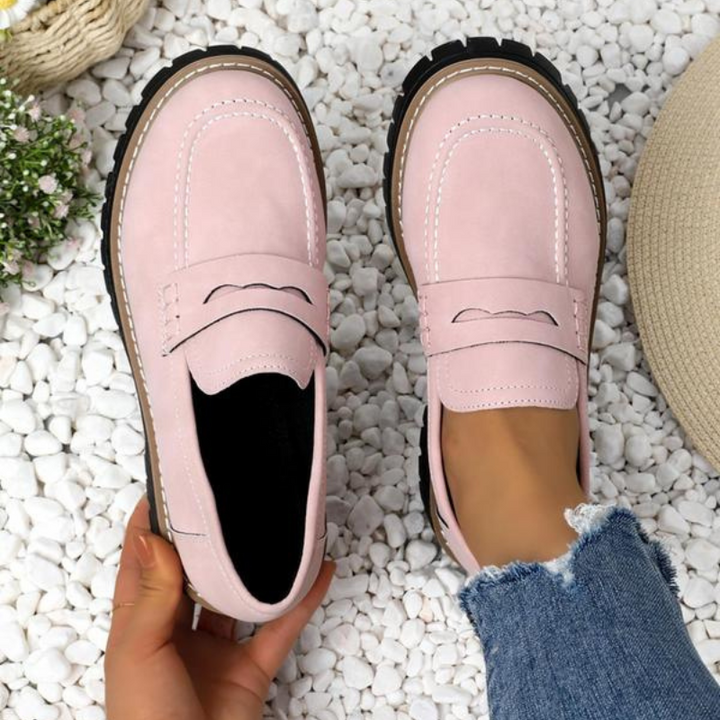 Geraldine | Stylish Chunky Platform Lug Sole Loafers 1