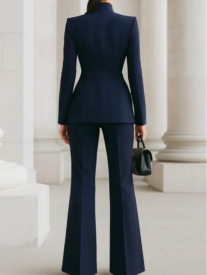 Giselle | Elegant Blazer & Palazzo Trousers Set 4