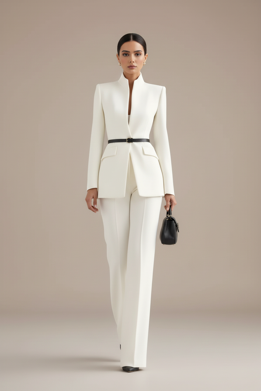 Giselle | Elegant Blazer & Palazzo Trousers Set 5