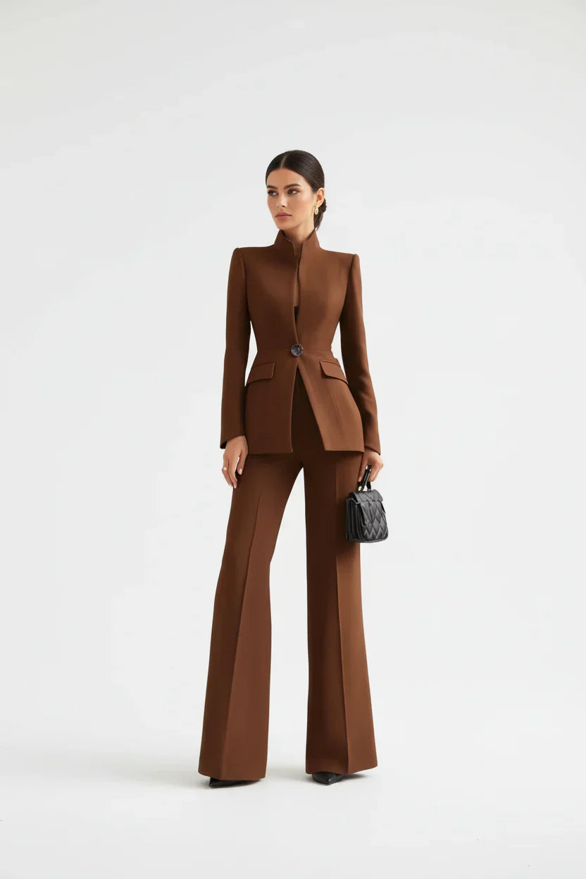 Giselle | Elegant Blazer & Palazzo Trousers Set 9